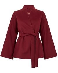 Max Mara - Wool, Silk And Cashmere Coatigan - Lyst