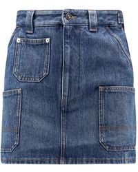 Givenchy - Embroidered Waist Mini Pants With Pockets - Lyst