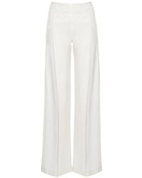Hamza - Karol Lace-Panel Trousers - Lyst