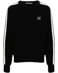 Palm Angels - Pull À Logo Brodé - Lyst