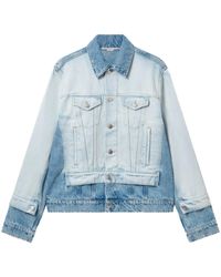 Stella McCartney - Two-Tone Denim Jacket - Lyst