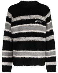 NAHMIAS - Logo-embroidered Stripe-pattern Sweatshirt - Lyst