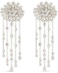 Annoushka - 18kt White Gold Marguerite Diamond Drop Earrings - Lyst