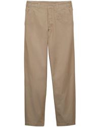 Prada - Wide-Leg Cotton Trousers - Lyst