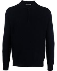 Corneliani - Textured-finish Virgin Wool Polo Shirt - Lyst
