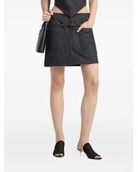 Courreges - Two Pockets Denim Skirt - Lyst