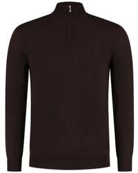 Marco Pescarolo - Quarter-Zip Knitted Sweater - Lyst