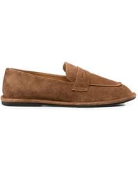 Linda Baumann - Suede Penny Loafers - Lyst