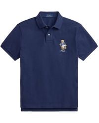 Polo Ralph Lauren - Bear Embroidered Polo Shirt - Lyst