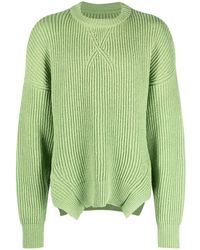 Jil Sander - Ribbed-knit Wool-cotton Sweater - Lyst