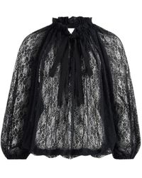 Patou - Top Met Trekkoord En Kant - Lyst