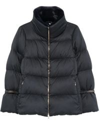 Herno - Faux-Fur Collar Padded Jacket - Lyst