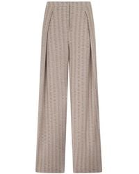 Emporio Armani - Pleated Palazzo Pants - Lyst