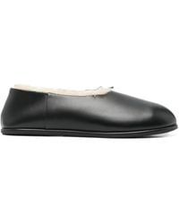 Dear Frances - Chaussons En Cuir Doublés De Peau Lainée - Lyst
