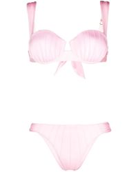 Noire Swimwear - Underwire-Cup Tie-Fastening Bikini Set - Lyst