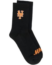 Marcelo Burlon Ny Mets Short Socks - Black