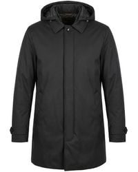 Moorer - Hooded Button-Up Coat - Lyst