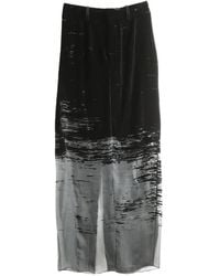 GRACE LING - Glitch-Effect Maxi Skirt - Lyst