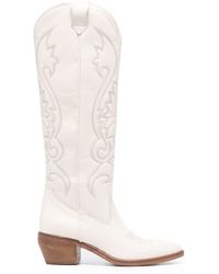 P.A.R.O.S.H. - Western 60mm Leather Knee-high Boots - Lyst