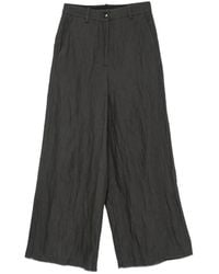 Masnada - Crinkled Wide-Leg Trousers - Lyst