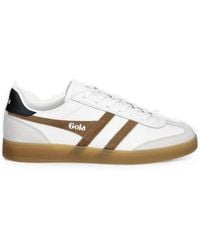 Gola - Viper Suede-Panelled Logo-Print Sneakers - Lyst