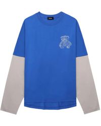 we11done - Teddy-Print Long-Sleeve Top - Lyst