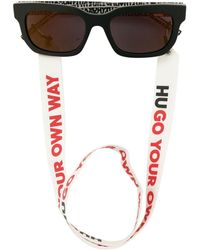 BOSS by HUGO BOSS Gafas de sol con montura cuadrada - Negro