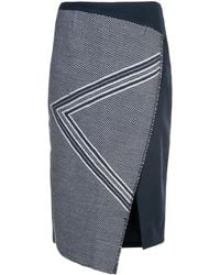 Voz - Jupe Midi Asymétrique - Lyst