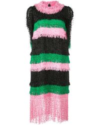 MSGM Gelaagde Jurk - Zwart