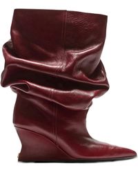 Balmain - Lockere Stiefeletten Mit Wedge-Absatz 75Mm - Lyst