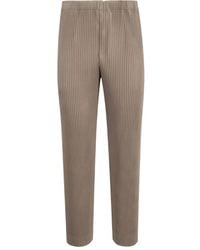 Issey Miyake - Pleated Tailored Trousers - Lyst