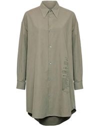 MM6 by Maison Margiela - Cotton Poplin Shirt Dress - Lyst