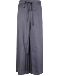 Daniela Gregis - Drawstring Silk Trousers - Lyst