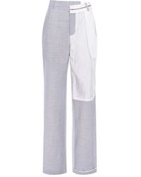 CuAnna - Mark Pinstripe-Panel Trousers - Lyst