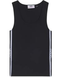 Gcds - Logo-Print Side-Stripe Tank Top - Lyst