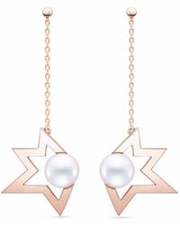 Tasaki - Boucles D'Oreilles Pendantes Collection Line Comet Plus En Or 18Ct - Lyst