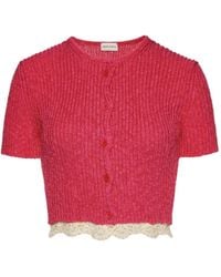 Magda Butrym - Buttoned-Up Cropped Cardigan - Lyst