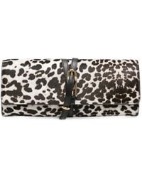 Liffner - Bolso De Mano De Pelo De Becerro Con Estampado De Leopardo Y Cinturón - Lyst