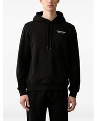 Trussardi - Logo-Print Drawstring Hoodie - Lyst