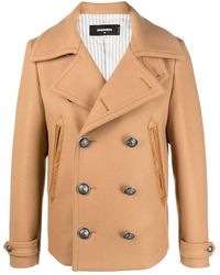 DSquared² - Double-breasted Buttoned Coat - Lyst