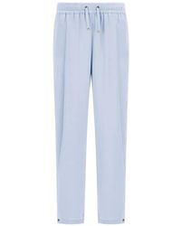 Herno - Resort Satin-Finish Straight Trousers - Lyst