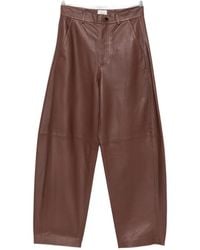 Alysi - Belt-Loop Leather Trousers - Lyst