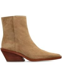 MICHAEL Michael Kors - 65Mm Pointed-Toe Suede Ankle Boots - Lyst