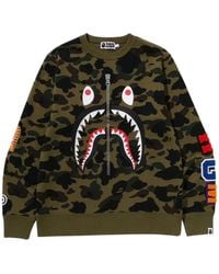 A Bathing Ape - 1St Camo Shark Sweatshirt - Lyst