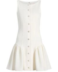 Cinq À Sept - Button-Front Ruffled Dress - Lyst