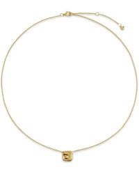 Monica Vinader - Square-Pendant Necklace - Lyst