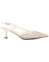 Lola Cruz - Ruby Embellished Slingback Pumps - Lyst