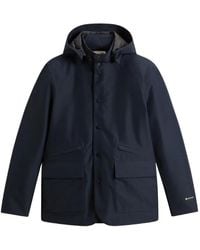 Woolrich - Chaqueta Con Capucha Y Botones - Lyst