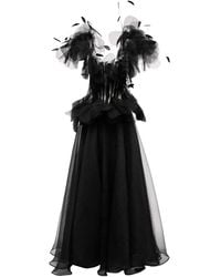 Ana Radu - フェザートリム コルセットドレス - Lyst