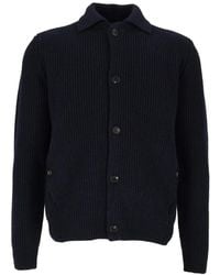 Zanone - Cardigan En Maille À Design Côtelé - Lyst